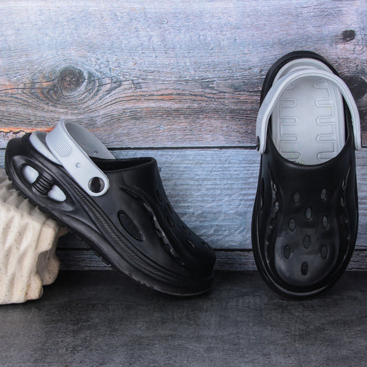 Vrino Bull Ultra Soft Lightweight EVA Clogs for Men – Black Grey image 2