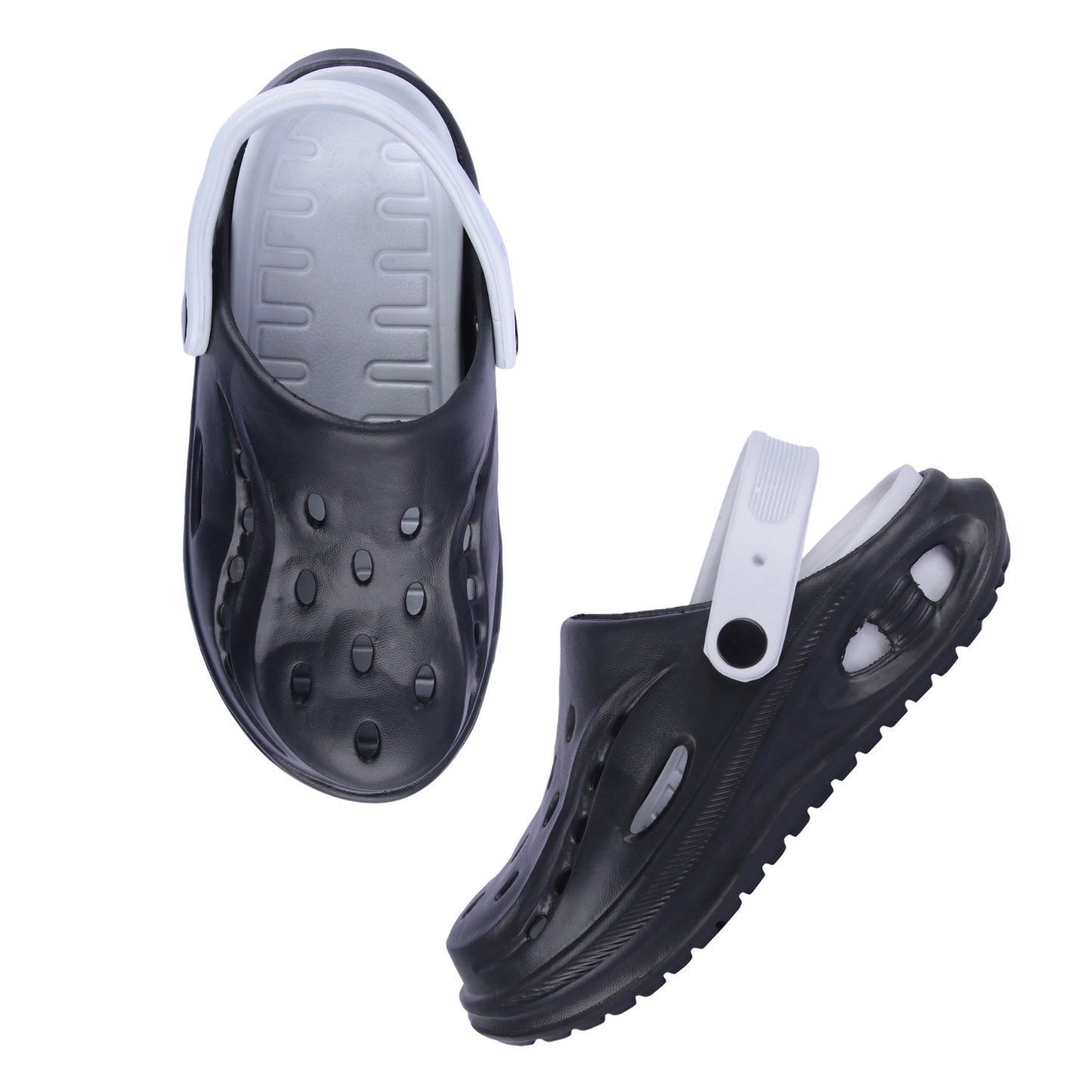 Vrino Bull Ultra Soft Lightweight EVA Clogs for Men – Black Grey