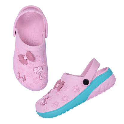Vrino Flora Ultra Soft Lightweight EVA Clogs for Women & Girls – Pink Sky